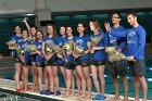 Swimming Senior Day  Wheaton College Women's Swimming & Diving seniors were honored on Senior Day prior to the team’s duel meet against Babson, January 11, 2020. - Photo By: KEITH NORDSTROM : Wheaton, Swimming, Senior Day